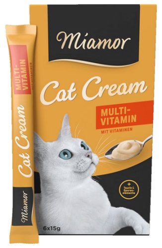 miamor cat cream multi-vitamin 6x15g przysmak dla psa