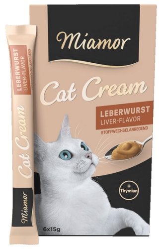 miamor cat cream wątróbka 6x15g przysmak dla psa