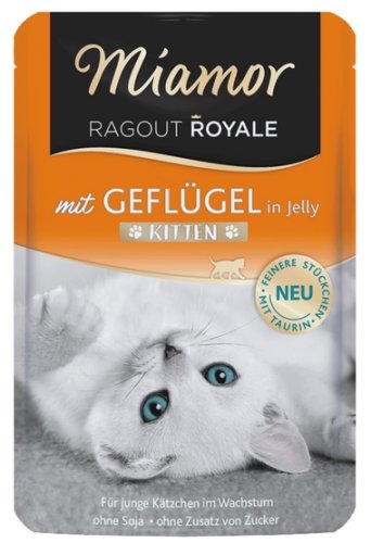 miamor ragout royale kitten z drobiem w galaretce saszetka 100g karma mokra dla kota