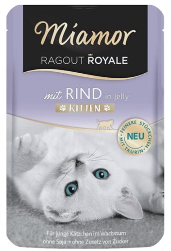 miamor ragout royale kitten z wołowiną w galaretce saszetka 100g karma mokra dla kota