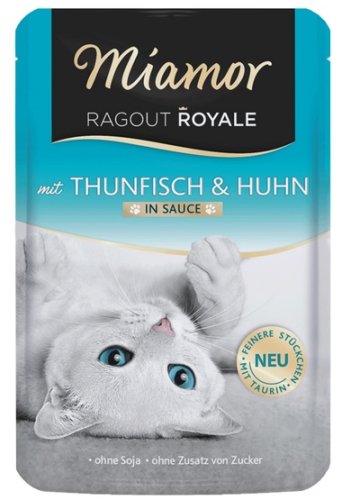 miamor ragout royale z tuńczykiem i kurczakiem w sosie saszetka 100g karma mokra dla kota