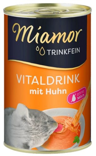 miamor vitaldrink z kurczakiem puszka 135g karma mokra dla kota