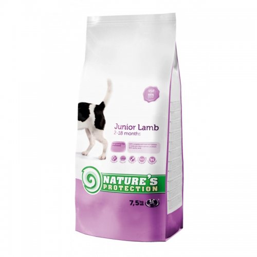natures protection junior lamb 7,5kg  zestaw 2szt. dla młodych psów z jagnięciną