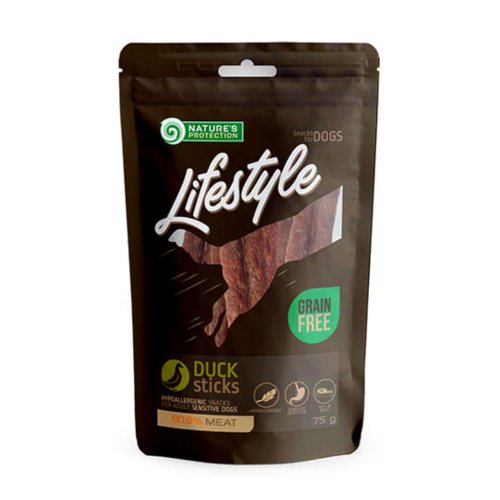 nature's protection lifestyle snacks duck sticks 75g pałeczki z kaczki