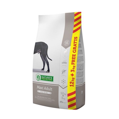 natures protection maxi adult 12kg+3kg karma sucha dla psa