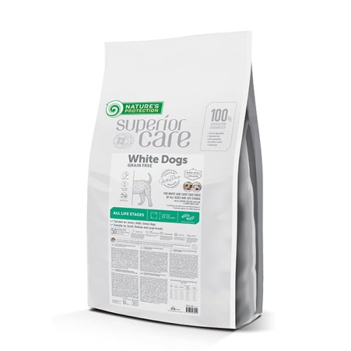 nature's protection superior care white dogs grain free insect all sizes all life stages 10kg  karma sucha dla psa