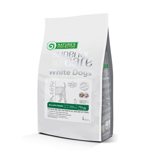 nature's protection superior care white dogs insect & rice all sizes all life stages 4kg  karma sucha dla psa