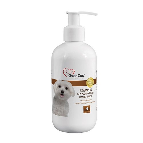 over zoo szampon dla psów o białej i jasnej sierści 250ml 