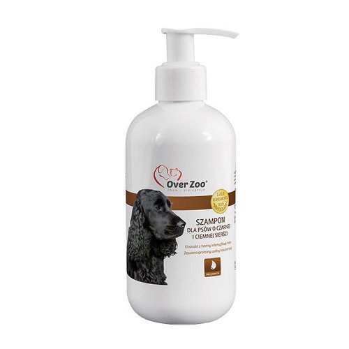 over zoo szampon dla psów o czarnej i ciemnej sierści 250ml 