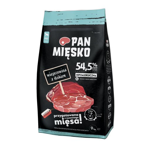 pan miĘsko wieprzowina z dzikiem 9kg xl rozmiar xl