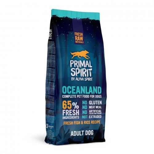 primal spirit 65% oceanland  12kg ryba 45%, kura 20%