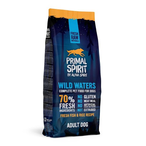 primal spirit 70% wild waters 12kg ryba 50%, kura 20%