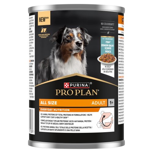 pro plan everyday nutrition all size adult karma dla psów bogata w rybę w galaretce 400g karma mokra dla psa