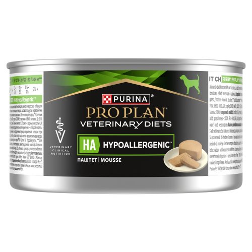 pro plan veterinary diets canine ha hypoallergenic karma dla psów mus 195g karma mokra dla psa