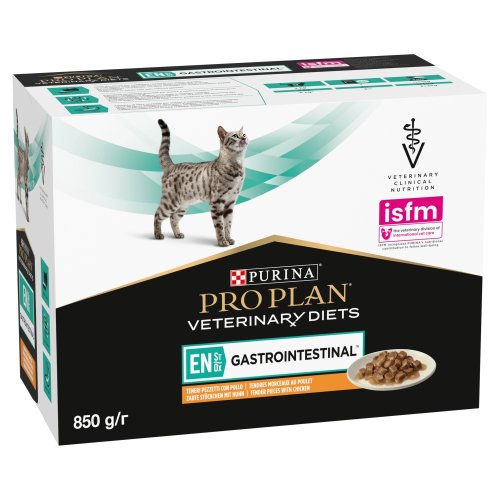 pro plan veterinary diets gastrointestinal karma dla kotów z kurczakiem 10 x 85 g karma mokra dla kota