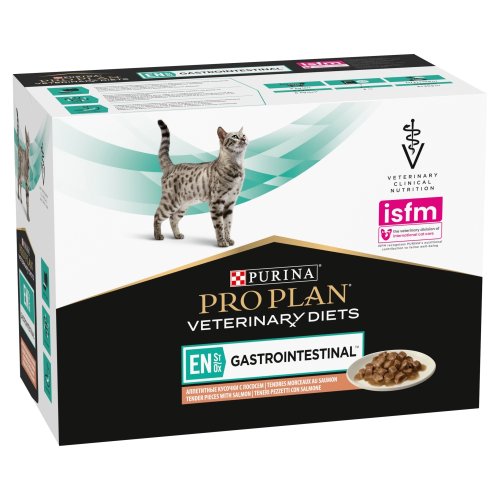 pro plan veterinary diets gastrointestinal karma dla kotów z łososiem 10 x 85 g karma mokra dla kota