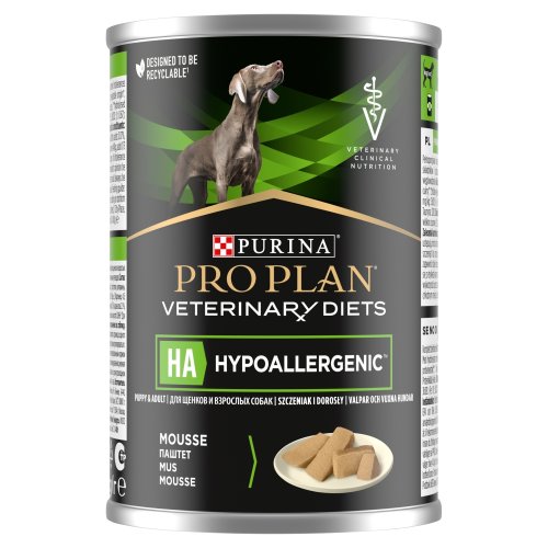 pro plan veterinary diets ha hypoallergenic karma dla psów mus 400g karma mokra dla psa