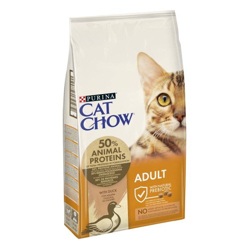 purina cat chow adult kaczka 15kg  pełnowartościowa karma sucha dla dorosłych kotów 