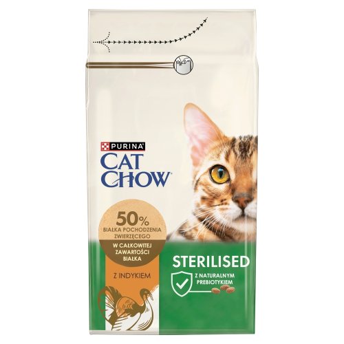 purina cat chow special care sterilised indyk 1,5kg karma pełnoporcjowa dla dorosłych kotów