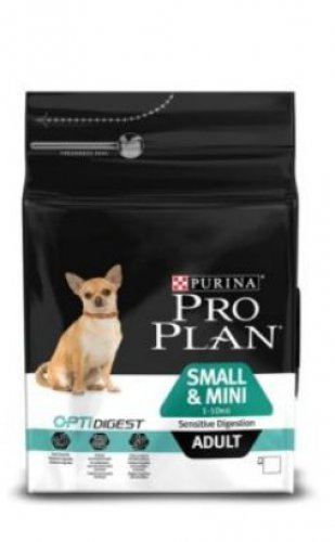 purina pro plan adult small & mini optidigest sensitive digestion 3kg wrażliwy przewód pokarmowy