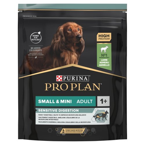 purina pro plan optidigest adult small&mini sensitive digestion jagnięcina 700g karma sucha dla dorosłych psów ras małych i miniaturowych wrażliwymi żołądkami.