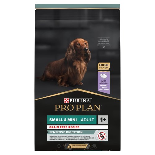 purina pro plan grainfree optidigest small & mini adult indyk 7kg  karma bezzbożowa dla psów ras małych o wrażliwym układzie pokarmowym