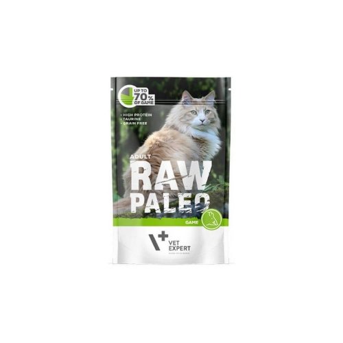 raw paleo karma mokra dla kotów dziczyzna 100g  zestaw 12szt. karma mokra dla kota