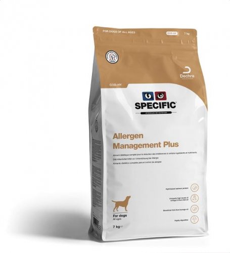 specific cod-hy allergen management plus 12kg  karma dla psów cierpiących na liczne alergie