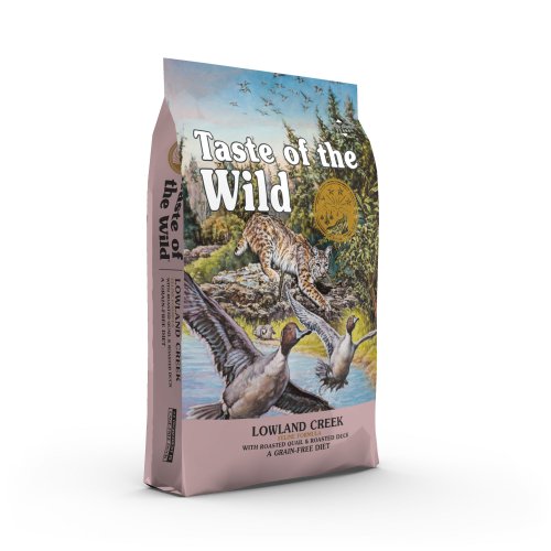 taste of the wild lowland creek feline kaczka przepiórka 2kg bezzbożowa karma dla kotów