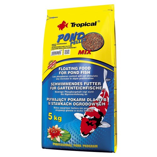 tropical pond pellet mix 5kg worek pływające kulki pelletu