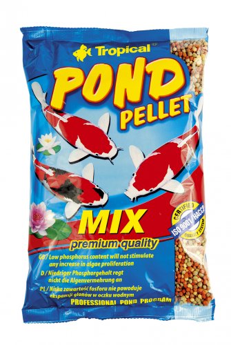 tropical pond pellet mix m 1l worek pływające kulki pelletu, 100g
