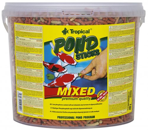 tropical pond sticks mixed 5l wiadro pływające pałeczki,  450g