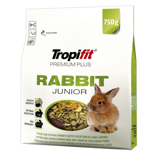 tropifit premium plus rabbit junior dla młodych królików 750g z dodatkiem warzyw i ziół