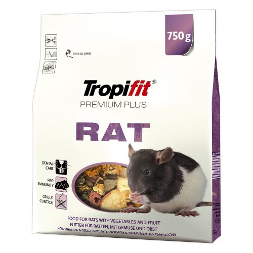 tropifit premium plus rat dla szczurów 750g z dodatkiem warzyw i owoców
