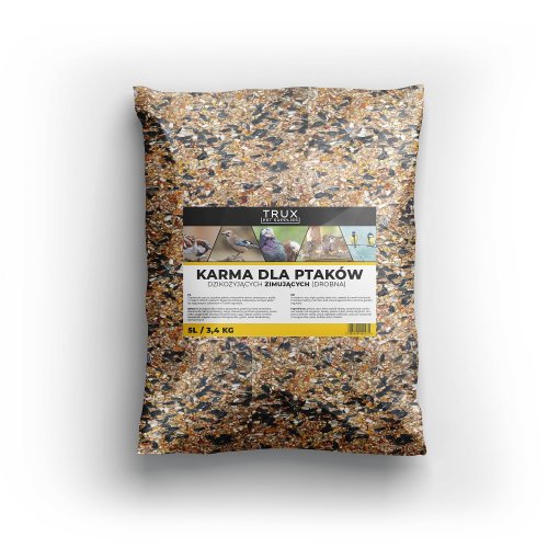 trux karma dla ptaków dziko żyjących zimujących drobna 5 litrów / 3,4kg do karmnika