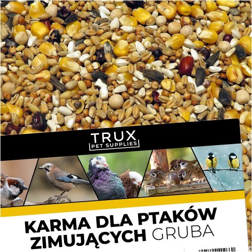 trux karma dla ptaków dzikożyjących zimujących gruba 10kg do gołębi, sikorek