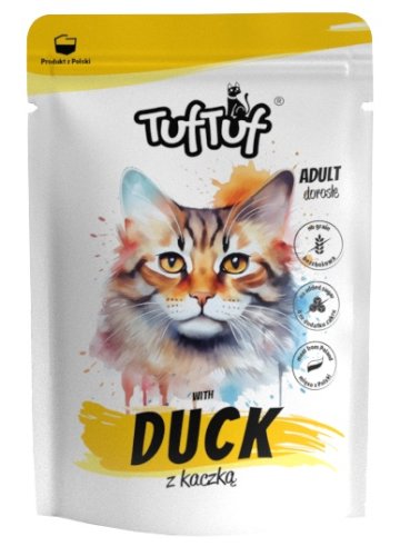 tuf tuf mielonka z kaczką dla kota saszetka 300g karma mokra dla kota
