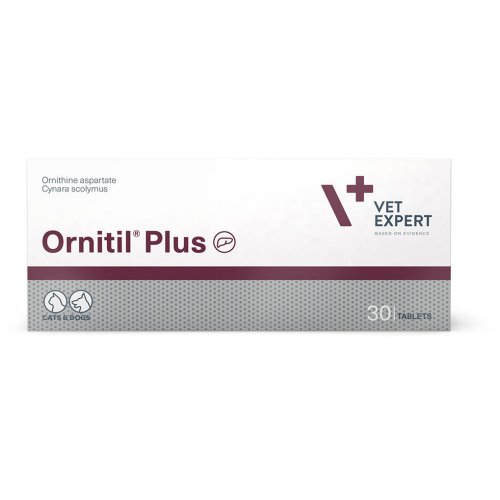vetexpert ornitil plus 30 tabletek dla psów i kotów wspomagający funkcje wątroby
