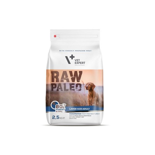 vetexpert raw paleo adult large 2,5kg monoproteinowa karma dla dużych ras