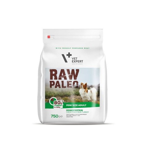 vetexpert raw paleo adult mini 0,75kg monoproteinowa karma dla małych ras
