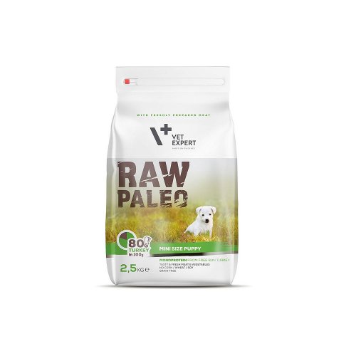 vetexpert raw paleo mini puppy 2,5kg dla szczeniaków małych ras