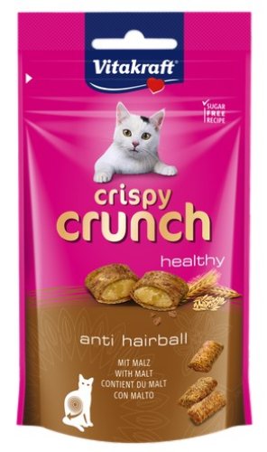 vitakraft cat crispy crunch anti hairball słód 60g [2428811] przysmak dla psa