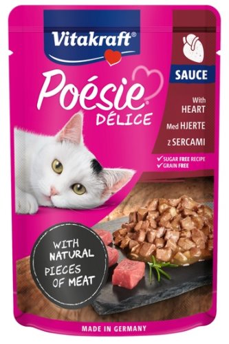vitakraft poesie deli sauce serca saszetka 85g karma mokra dla kota