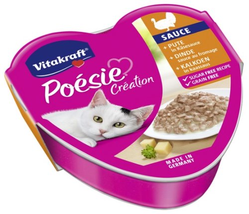 vitakraft poesie sos indyk z serem tacka 85g karma mokra dla kota
