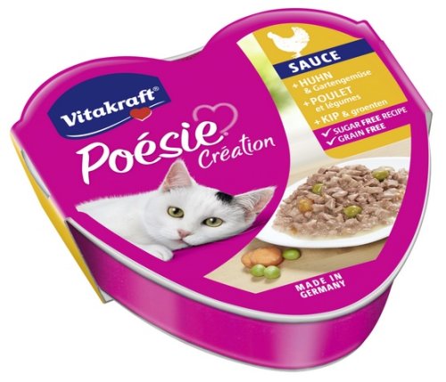 vitakraft poesie sos kurczak z warzywami tacka 85g karma mokra dla kota