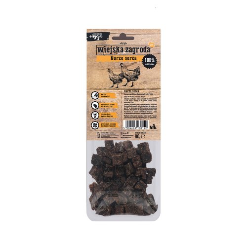 wiejska zagroda kurze serca 80g 