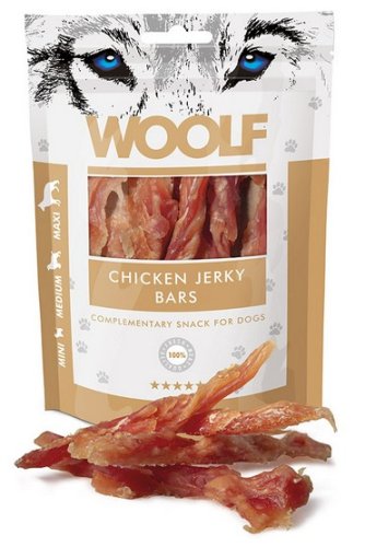 woolf chicken jerky bars 100g 