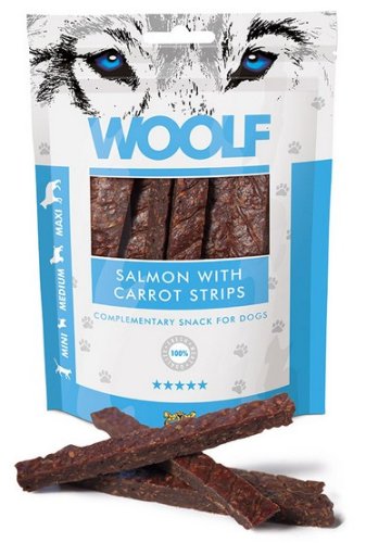woolf salmon with carrot strips 100g 
