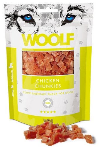 woolf soft chicken chunkies 100g 