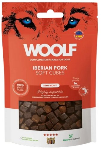 woolf soft cubes iberian pork 100g 